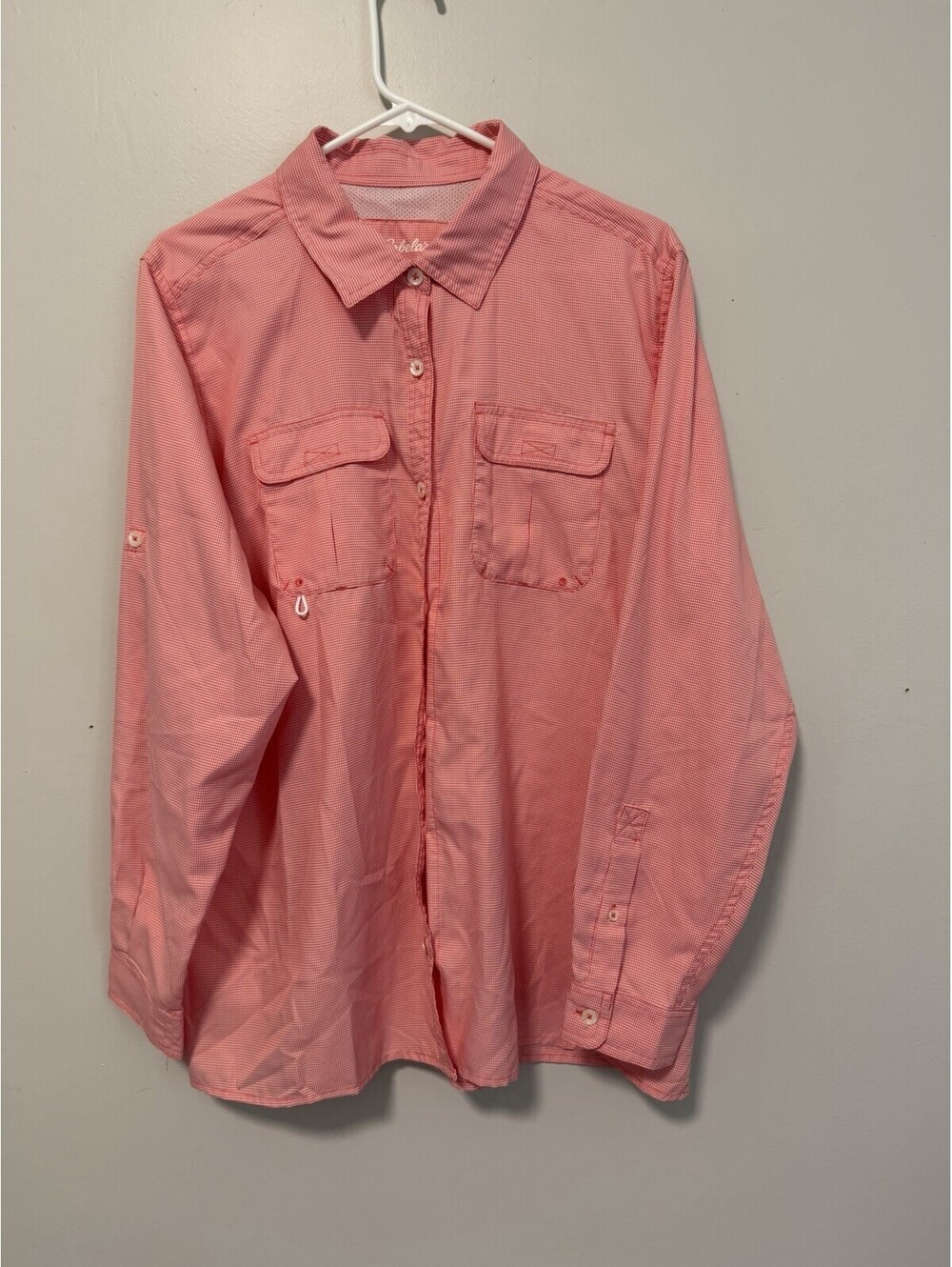 Cabela's 4MOST UPF 30 Women’s 2XL / 2TG Fishing Vented Button Up Long Sleeve